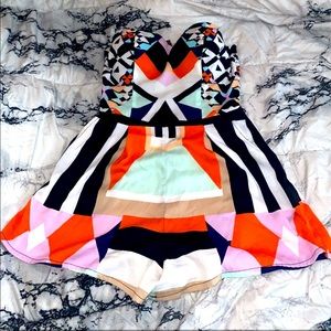 Bebe multi color romper